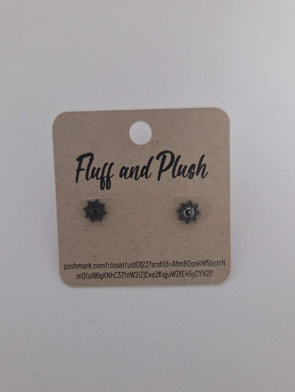 Silver Starburst Stud Earrings